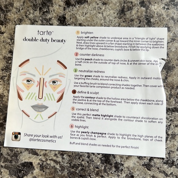 NIB NWT Tarte Color Your World Double Duty Beauty Color Correcting Palette - Picture 3 of 8